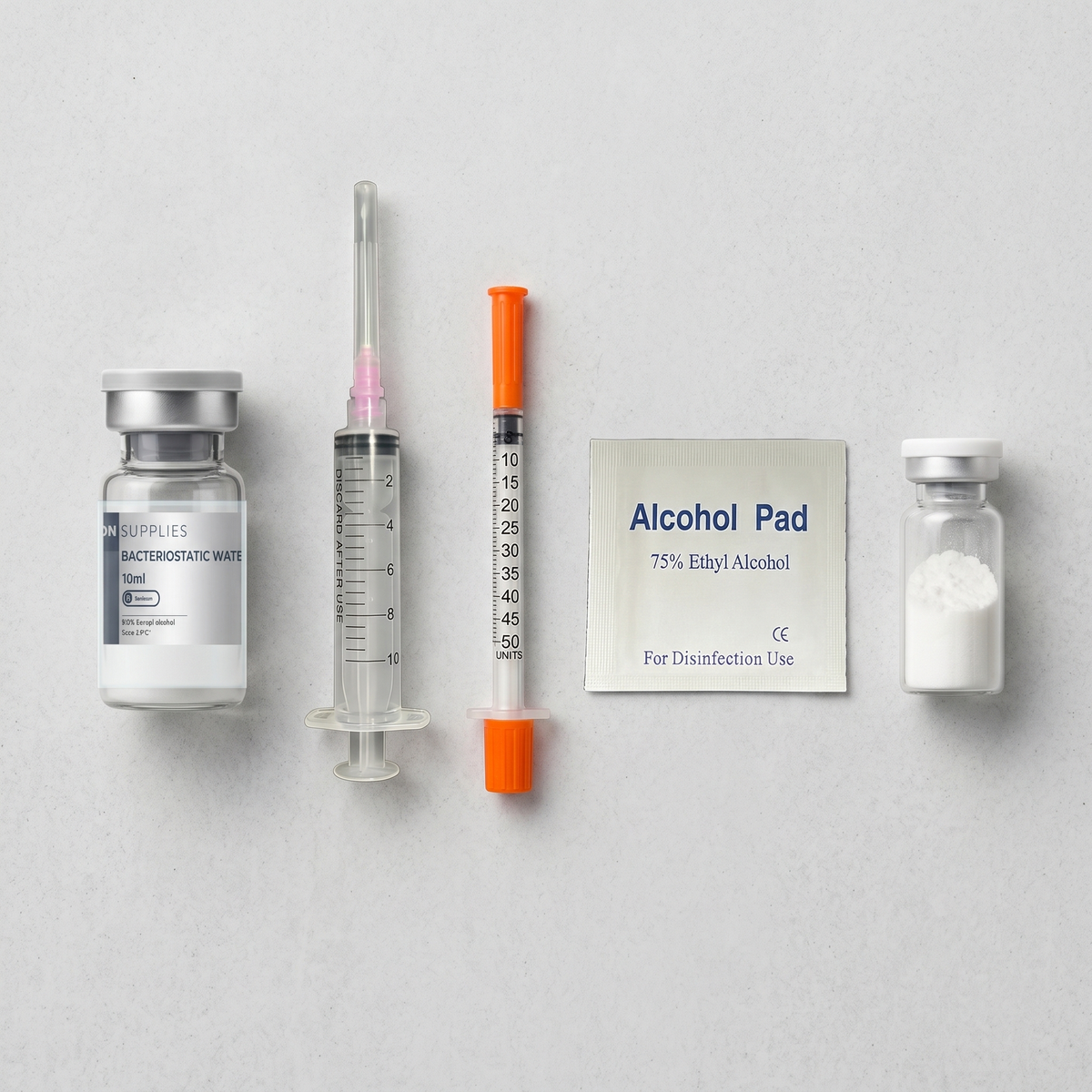 Peptide Supplies Australia: Syringes, BAC Water & Wipes