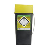 Sharpsafe 0.6L portable sharps container - lid raised