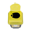 Sharpsafe 1.8L sharps container - top view showing deposit aperture