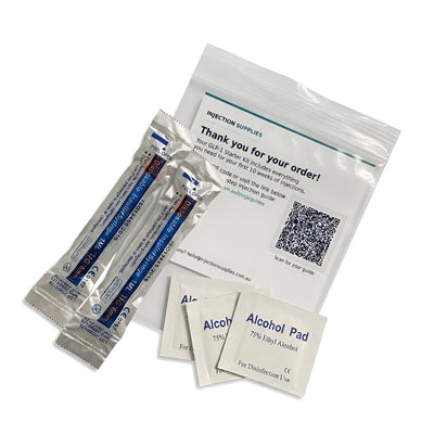 GLP-1 Starter Kit — 10 Syringes + 20 Alcohol Wipes