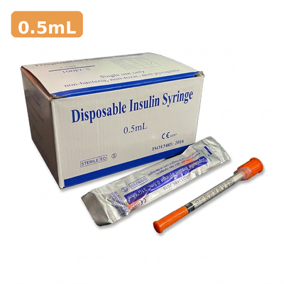 Insulin Syringes 0.5ml - 31G 6mm (100 Pack)