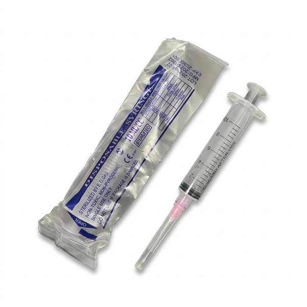 Glp1 Syringe And Alcohol 10mL Draw Needle Syringe With 18G Needle