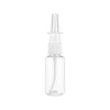 10 mL empty nasal spray pump bottle, single bottle on white background