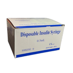0.5ml insulin syringe box 3/4 view