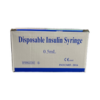 0.5ml insulin syringe box side