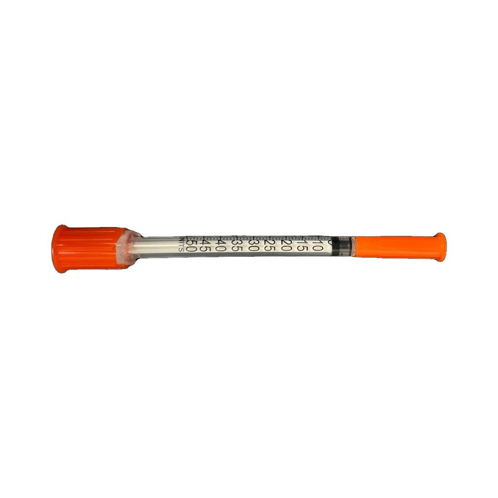 0.5ml insulin syringe capped