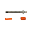 1ml insulin syringe uncapped